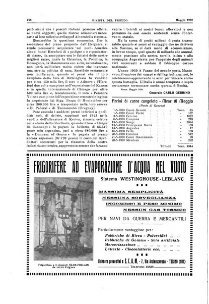 Rivista del freddo periodico mensile illustrato tecnico, scientifico, economico, commerciale