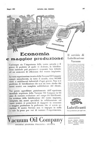 Rivista del freddo periodico mensile illustrato tecnico, scientifico, economico, commerciale