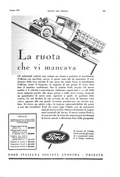 Rivista del freddo periodico mensile illustrato tecnico, scientifico, economico, commerciale