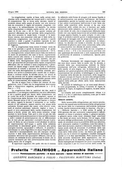 Rivista del freddo periodico mensile illustrato tecnico, scientifico, economico, commerciale