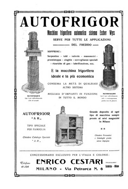 Rivista del freddo periodico mensile illustrato tecnico, scientifico, economico, commerciale