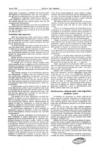 Rivista del freddo periodico mensile illustrato tecnico, scientifico, economico, commerciale