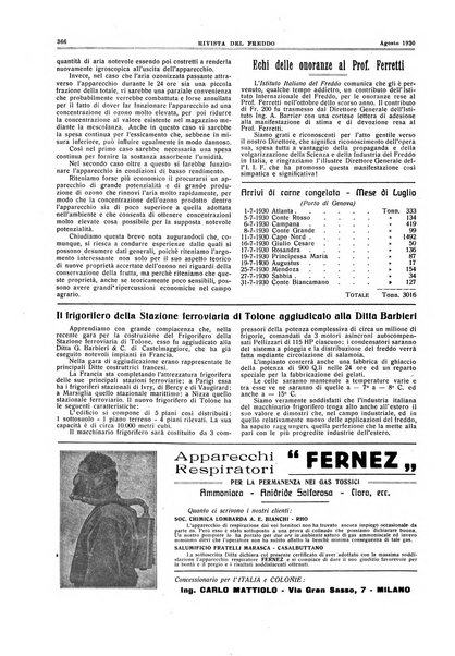 Rivista del freddo periodico mensile illustrato tecnico, scientifico, economico, commerciale