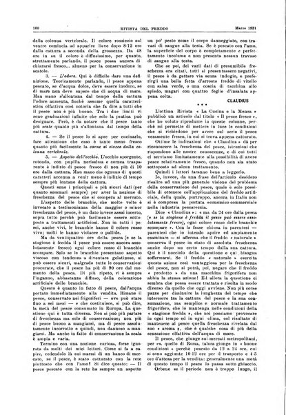 Rivista del freddo periodico mensile illustrato tecnico, scientifico, economico, commerciale