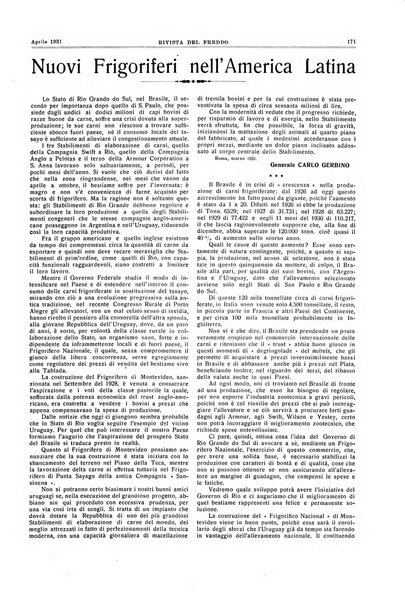 Rivista del freddo periodico mensile illustrato tecnico, scientifico, economico, commerciale