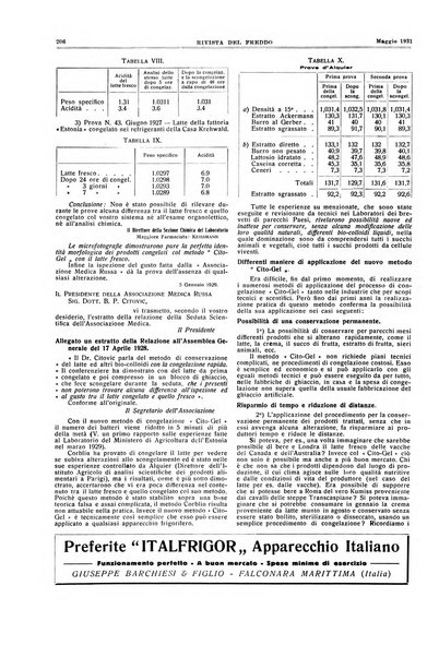 Rivista del freddo periodico mensile illustrato tecnico, scientifico, economico, commerciale