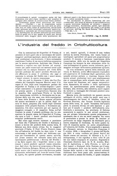 Rivista del freddo periodico mensile illustrato tecnico, scientifico, economico, commerciale