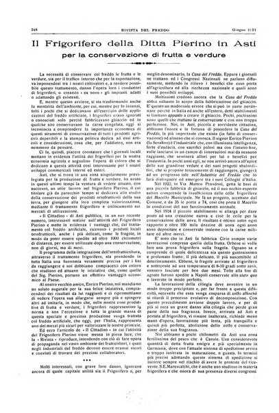 Rivista del freddo periodico mensile illustrato tecnico, scientifico, economico, commerciale