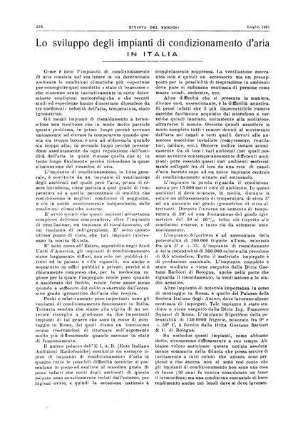 Rivista del freddo periodico mensile illustrato tecnico, scientifico, economico, commerciale