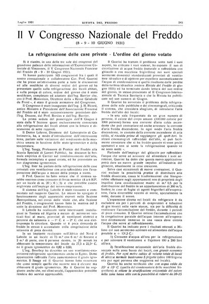 Rivista del freddo periodico mensile illustrato tecnico, scientifico, economico, commerciale