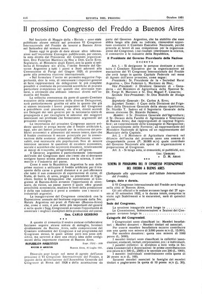 Rivista del freddo periodico mensile illustrato tecnico, scientifico, economico, commerciale