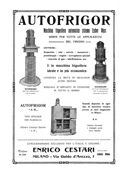 Rivista del freddo periodico mensile illustrato tecnico, scientifico, economico, commerciale