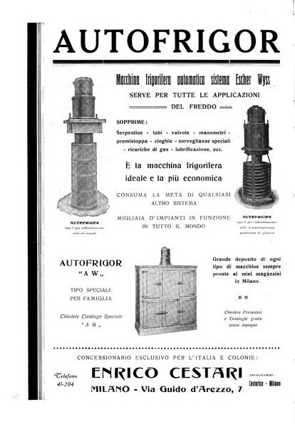 Rivista del freddo periodico mensile illustrato tecnico, scientifico, economico, commerciale