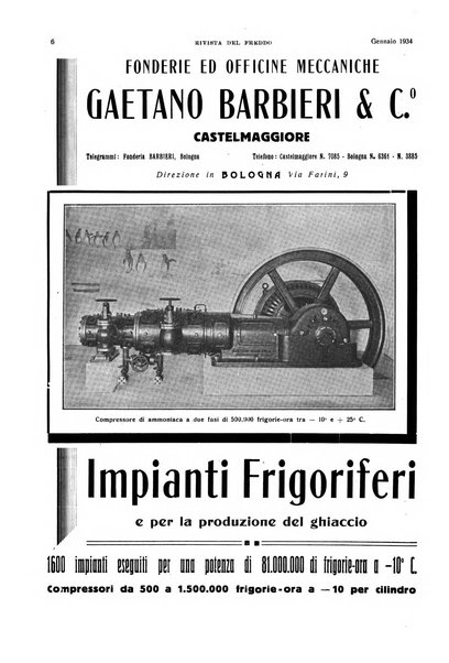 Rivista del freddo periodico mensile illustrato tecnico, scientifico, economico, commerciale