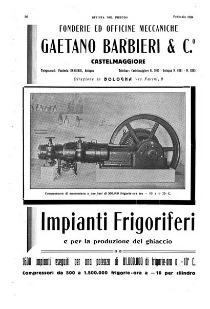 Rivista del freddo periodico mensile illustrato tecnico, scientifico, economico, commerciale