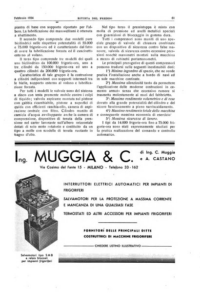 Rivista del freddo periodico mensile illustrato tecnico, scientifico, economico, commerciale