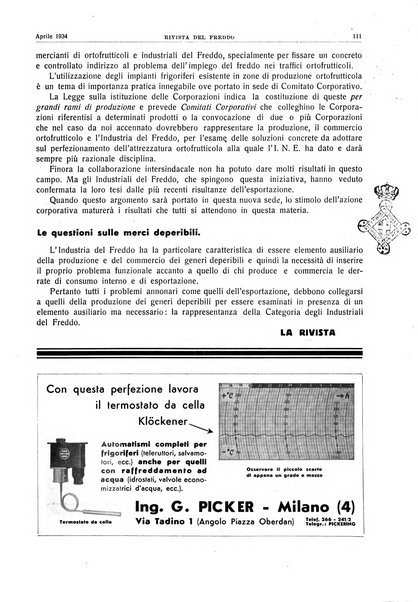 Rivista del freddo periodico mensile illustrato tecnico, scientifico, economico, commerciale