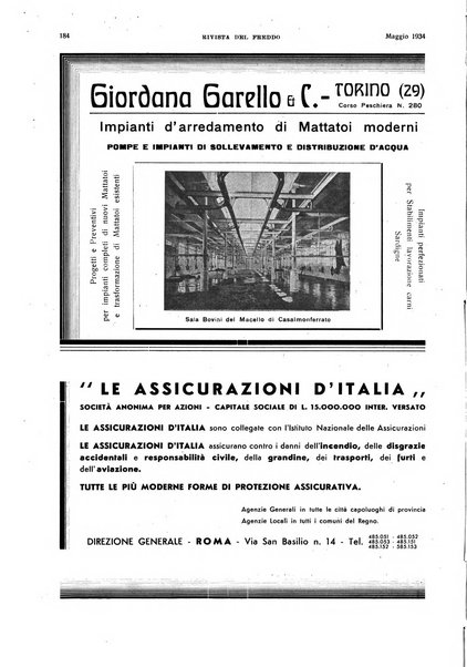 Rivista del freddo periodico mensile illustrato tecnico, scientifico, economico, commerciale