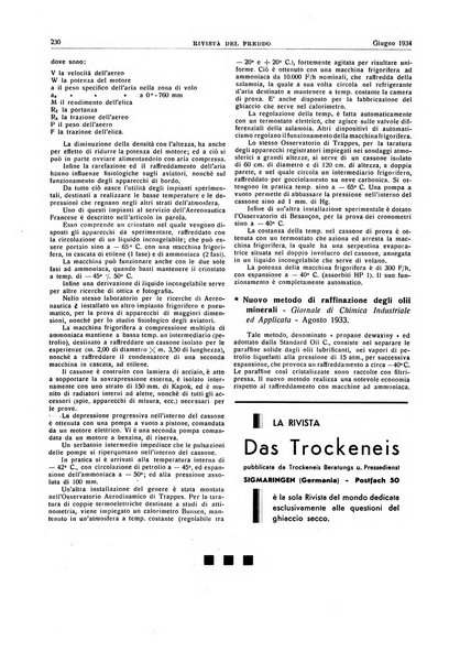 Rivista del freddo periodico mensile illustrato tecnico, scientifico, economico, commerciale