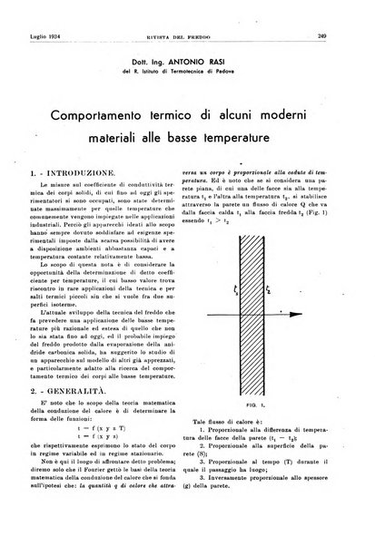 Rivista del freddo periodico mensile illustrato tecnico, scientifico, economico, commerciale