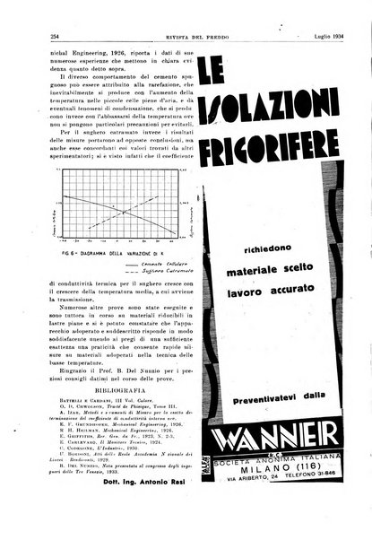 Rivista del freddo periodico mensile illustrato tecnico, scientifico, economico, commerciale