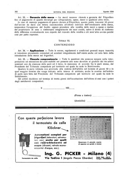 Rivista del freddo periodico mensile illustrato tecnico, scientifico, economico, commerciale