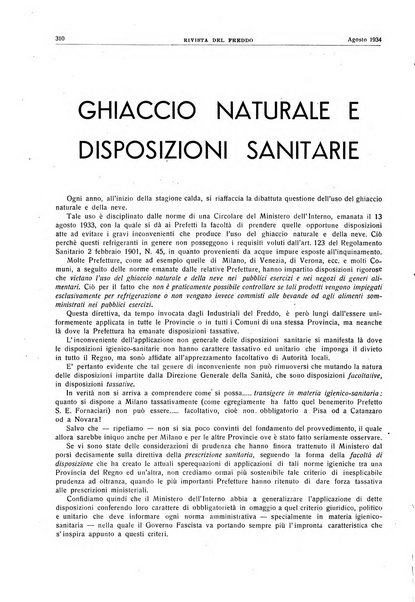 Rivista del freddo periodico mensile illustrato tecnico, scientifico, economico, commerciale