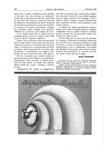 Rivista del freddo periodico mensile illustrato tecnico, scientifico, economico, commerciale