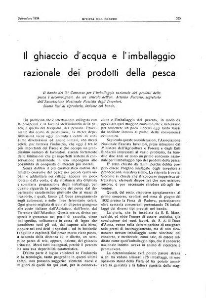 Rivista del freddo periodico mensile illustrato tecnico, scientifico, economico, commerciale