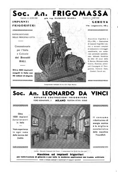 Rivista del freddo periodico mensile illustrato tecnico, scientifico, economico, commerciale