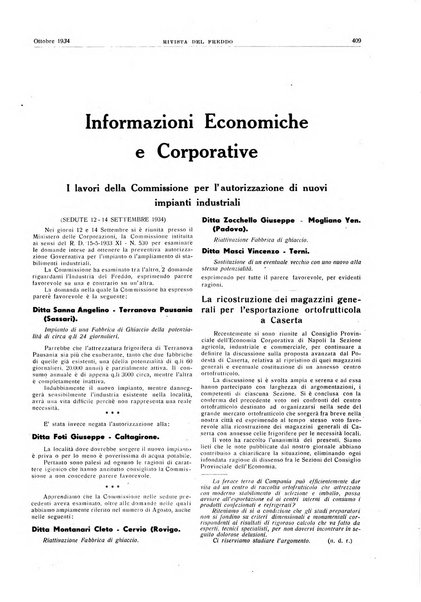 Rivista del freddo periodico mensile illustrato tecnico, scientifico, economico, commerciale