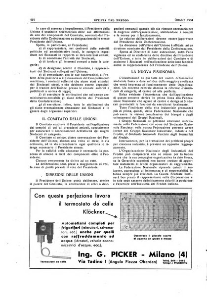 Rivista del freddo periodico mensile illustrato tecnico, scientifico, economico, commerciale