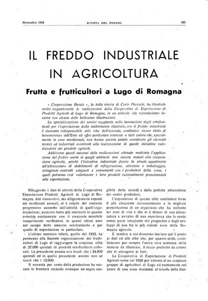 Rivista del freddo periodico mensile illustrato tecnico, scientifico, economico, commerciale