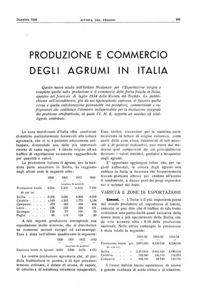 Rivista del freddo periodico mensile illustrato tecnico, scientifico, economico, commerciale