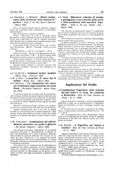 Rivista del freddo periodico mensile illustrato tecnico, scientifico, economico, commerciale