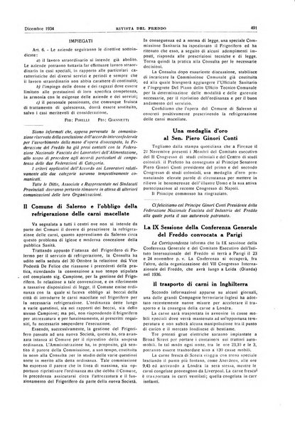 Rivista del freddo periodico mensile illustrato tecnico, scientifico, economico, commerciale