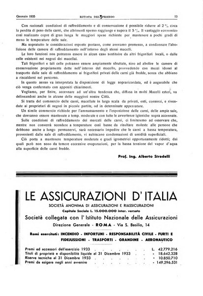 Rivista del freddo periodico mensile illustrato tecnico, scientifico, economico, commerciale