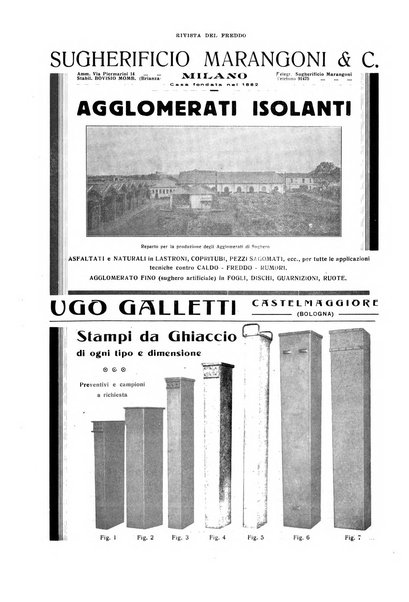 Rivista del freddo periodico mensile illustrato tecnico, scientifico, economico, commerciale