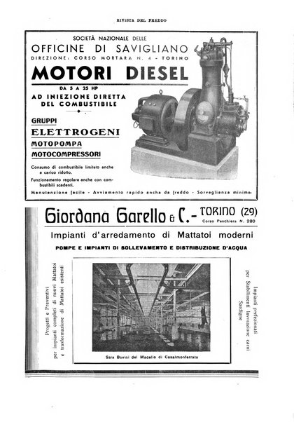 Rivista del freddo periodico mensile illustrato tecnico, scientifico, economico, commerciale