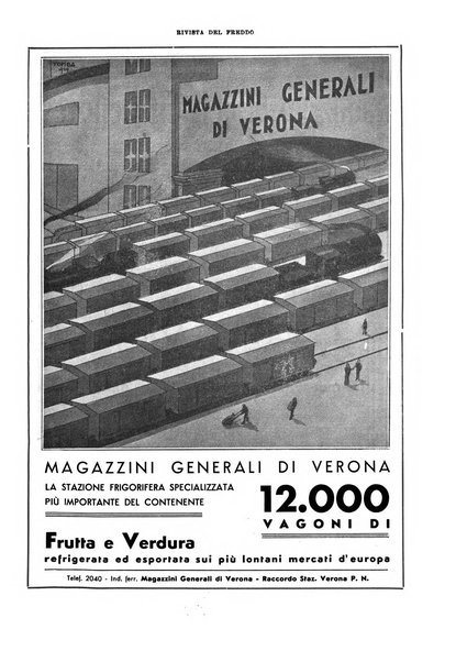 Rivista del freddo periodico mensile illustrato tecnico, scientifico, economico, commerciale