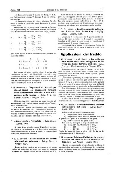 Rivista del freddo periodico mensile illustrato tecnico, scientifico, economico, commerciale