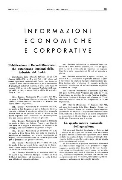 Rivista del freddo periodico mensile illustrato tecnico, scientifico, economico, commerciale