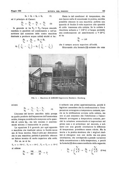 Rivista del freddo periodico mensile illustrato tecnico, scientifico, economico, commerciale