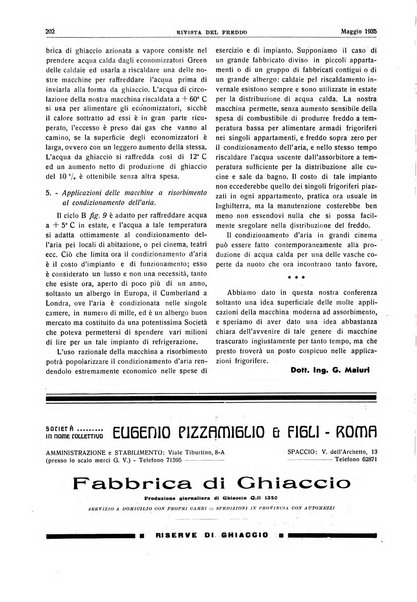 Rivista del freddo periodico mensile illustrato tecnico, scientifico, economico, commerciale