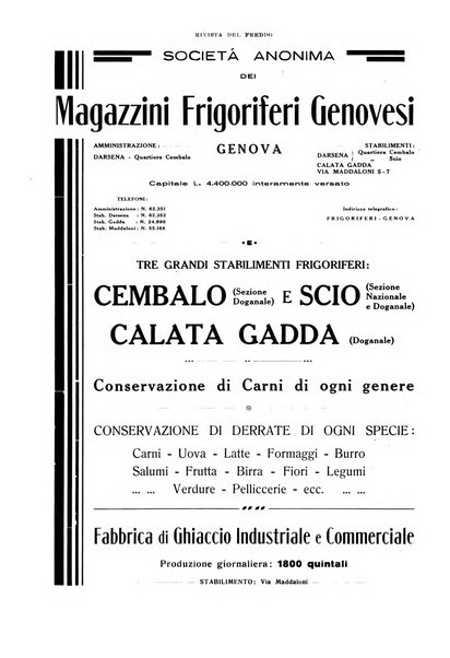 Rivista del freddo periodico mensile illustrato tecnico, scientifico, economico, commerciale