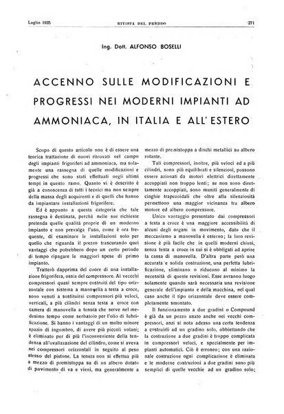 Rivista del freddo periodico mensile illustrato tecnico, scientifico, economico, commerciale