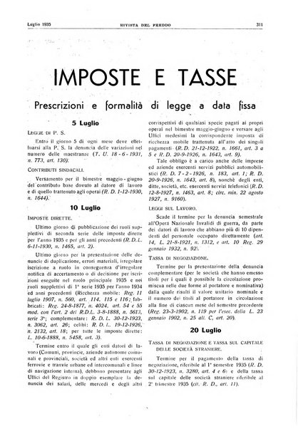 Rivista del freddo periodico mensile illustrato tecnico, scientifico, economico, commerciale