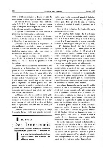 Rivista del freddo periodico mensile illustrato tecnico, scientifico, economico, commerciale