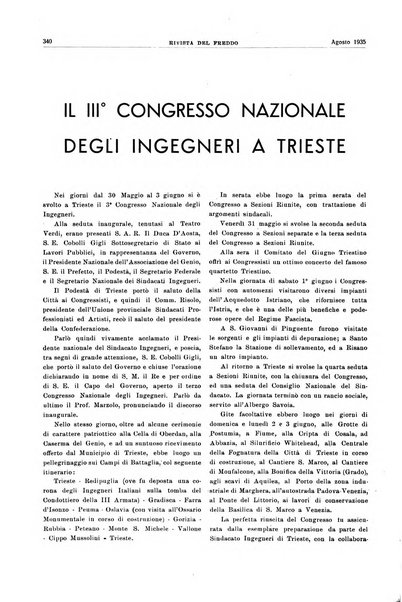 Rivista del freddo periodico mensile illustrato tecnico, scientifico, economico, commerciale