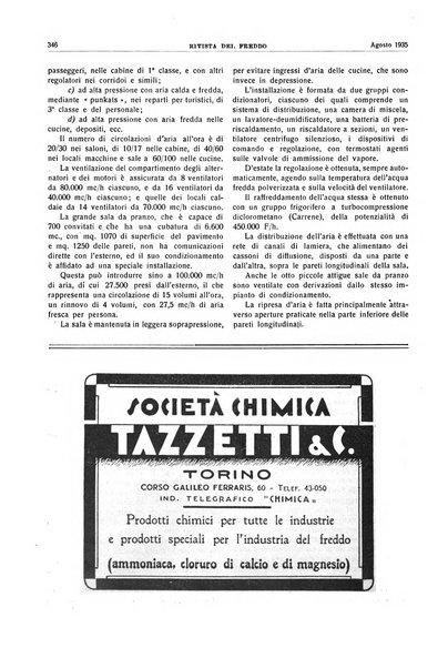 Rivista del freddo periodico mensile illustrato tecnico, scientifico, economico, commerciale